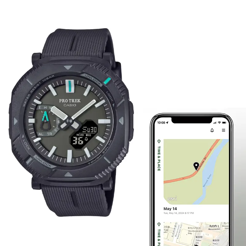 Casio Pro Trek Tough Solar Bluetooth Black Men's Watch- PRJ-B001-1